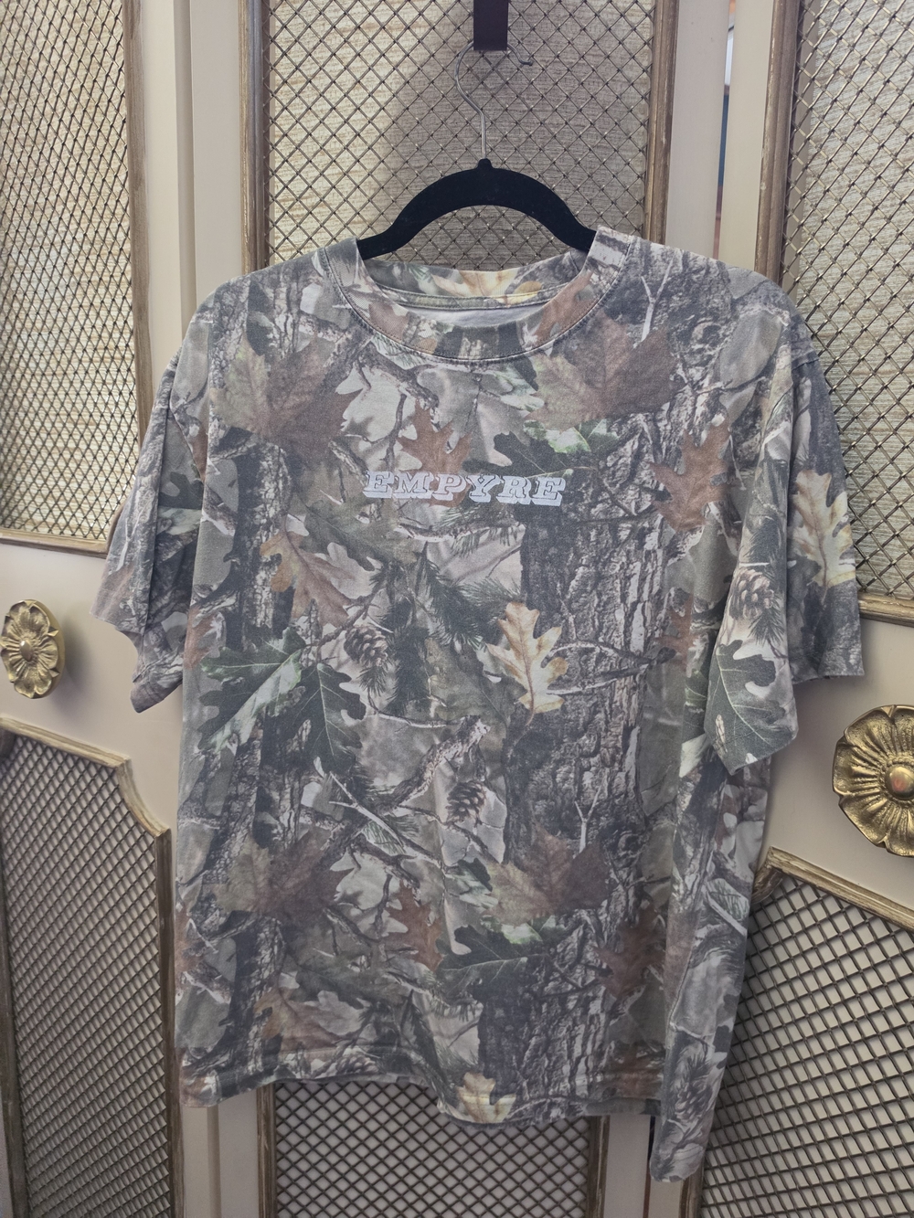 Empyre Short Sleeve Camo Tee in Green, Brown, Gray